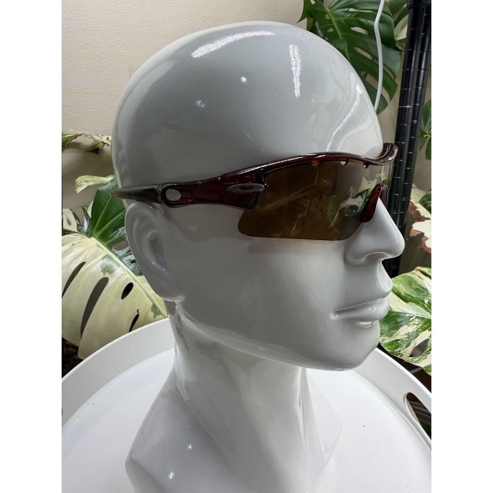 Rare Oakley Radar Sunglasses OO9208 Brown Frame - Picture 4 of 9
